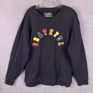 Grateful State Of Mind Unisex Sweatshirt XL Embroidered Black Super High Quality